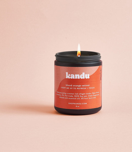 blood orange vetiver 8oz candle