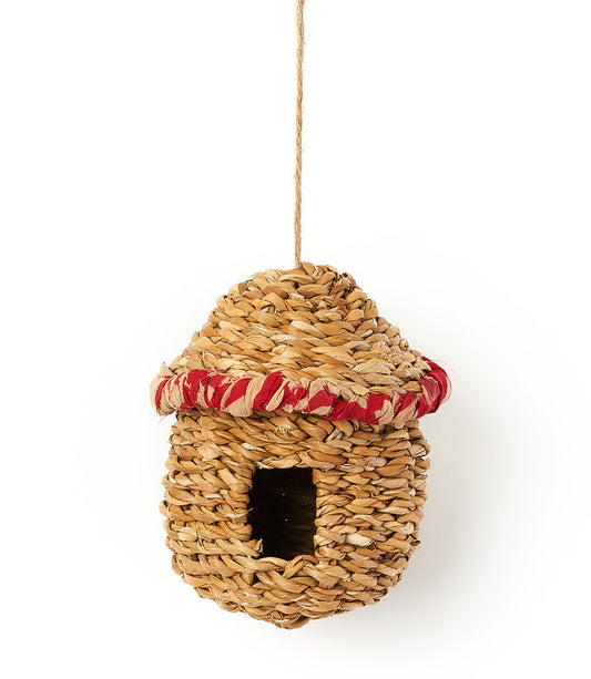 Hogla Leaf Hanging Birdhouse - Hand Woven - Matr Boomie Wholesale