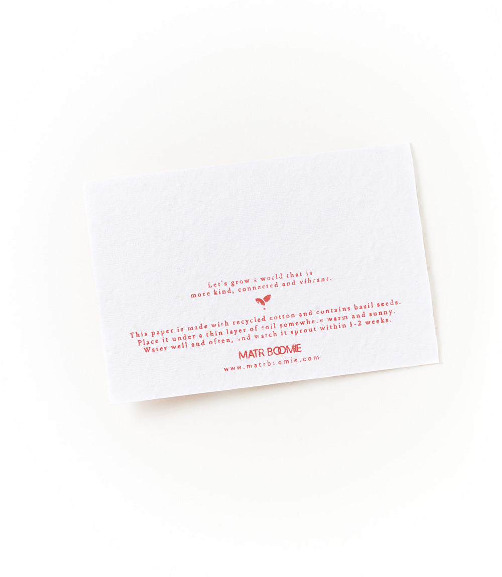 Amala Sunshine 4x6 Seed Paper Note Cards (Set of 6) - Plantable - Matr Boomie Wholesale