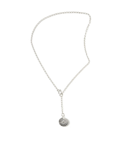 Ruchi Evil Eye Charm Dainty Drop Lariat Necklace