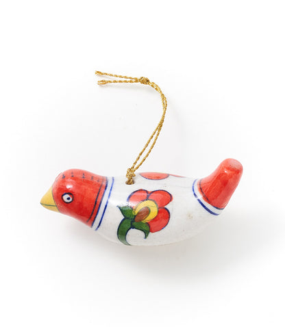 Jalini Bird Ceramic Ornament - Hand Painted