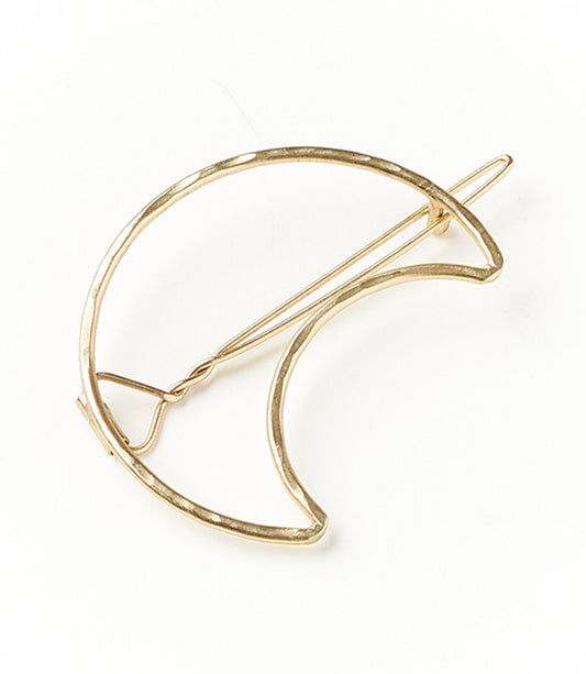 Indukala Moon Barrette - Gold