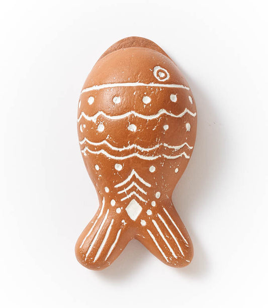 Vasanta Fish Hanging Wall Planter - Terracotta