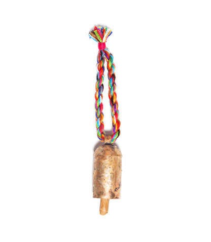 Rainbow Twist Multicolor Bell Wind Chime - Fair Trade Home