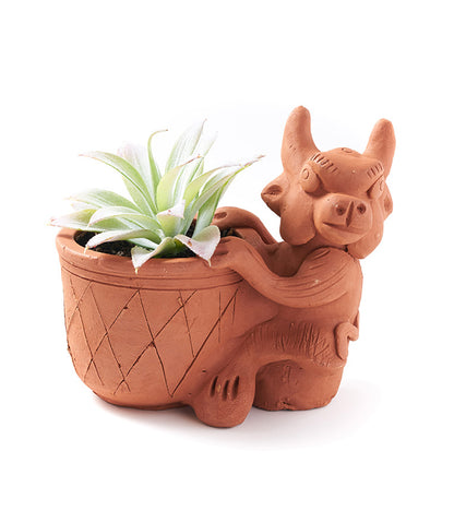 Rakshana Cow Plant Pot - Terracotta