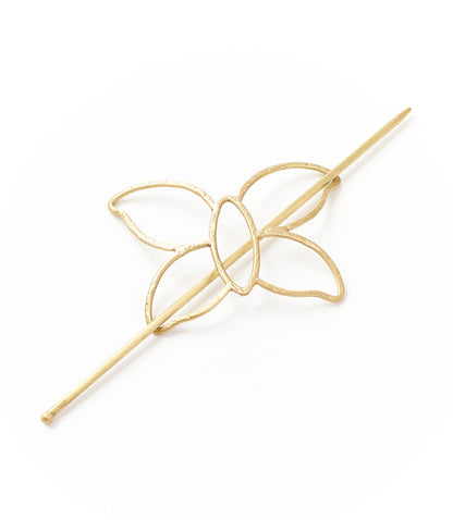 Hiranya Butterfly Hair Slide with Stick - Gold
