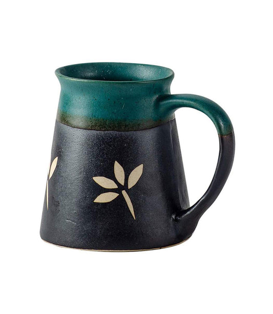 Ruhi Teal Ceramic Mug - Handmade, Fair Trade