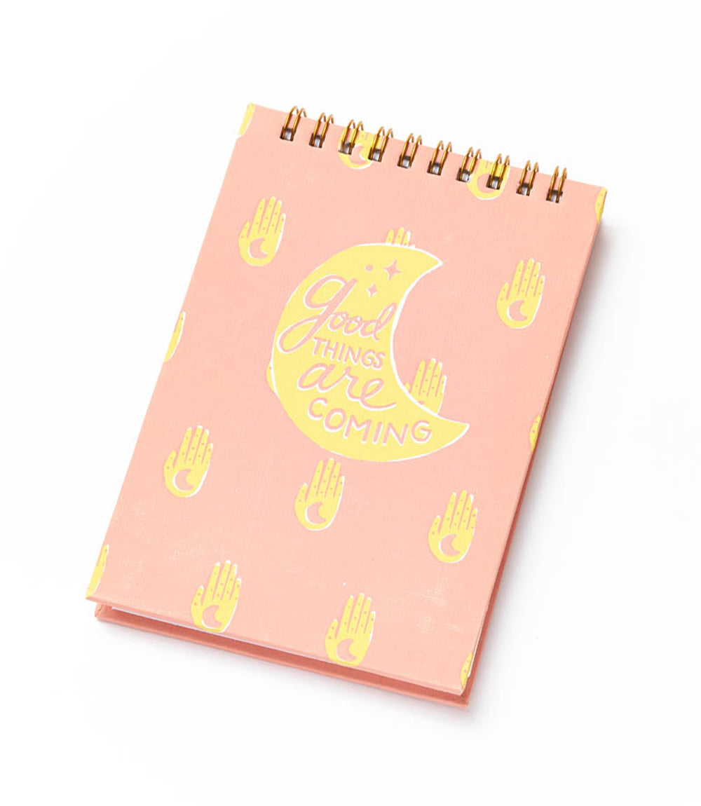 Anju Hamsa Moon 4x6 Spiral Notebook Recycled Paper