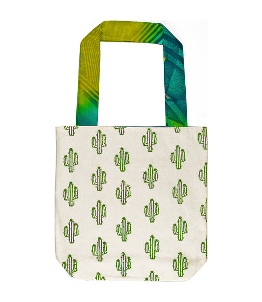 Cactus Cotton Screen Printed Tote Bag