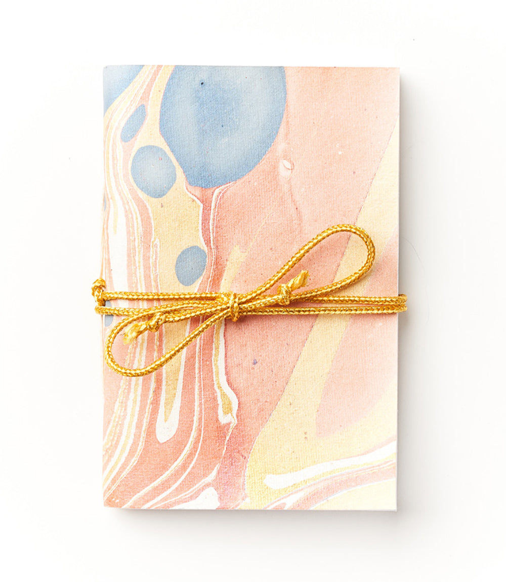 Nikhila Marbled 4x6 Journal Recycled Paper  - Assorted