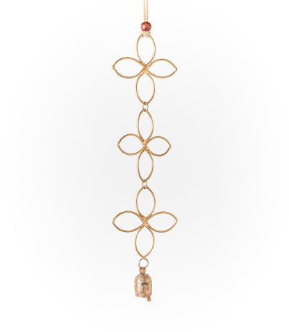 Air Element Quatrefoil Trio Bell Wind Chime - Garden Decor