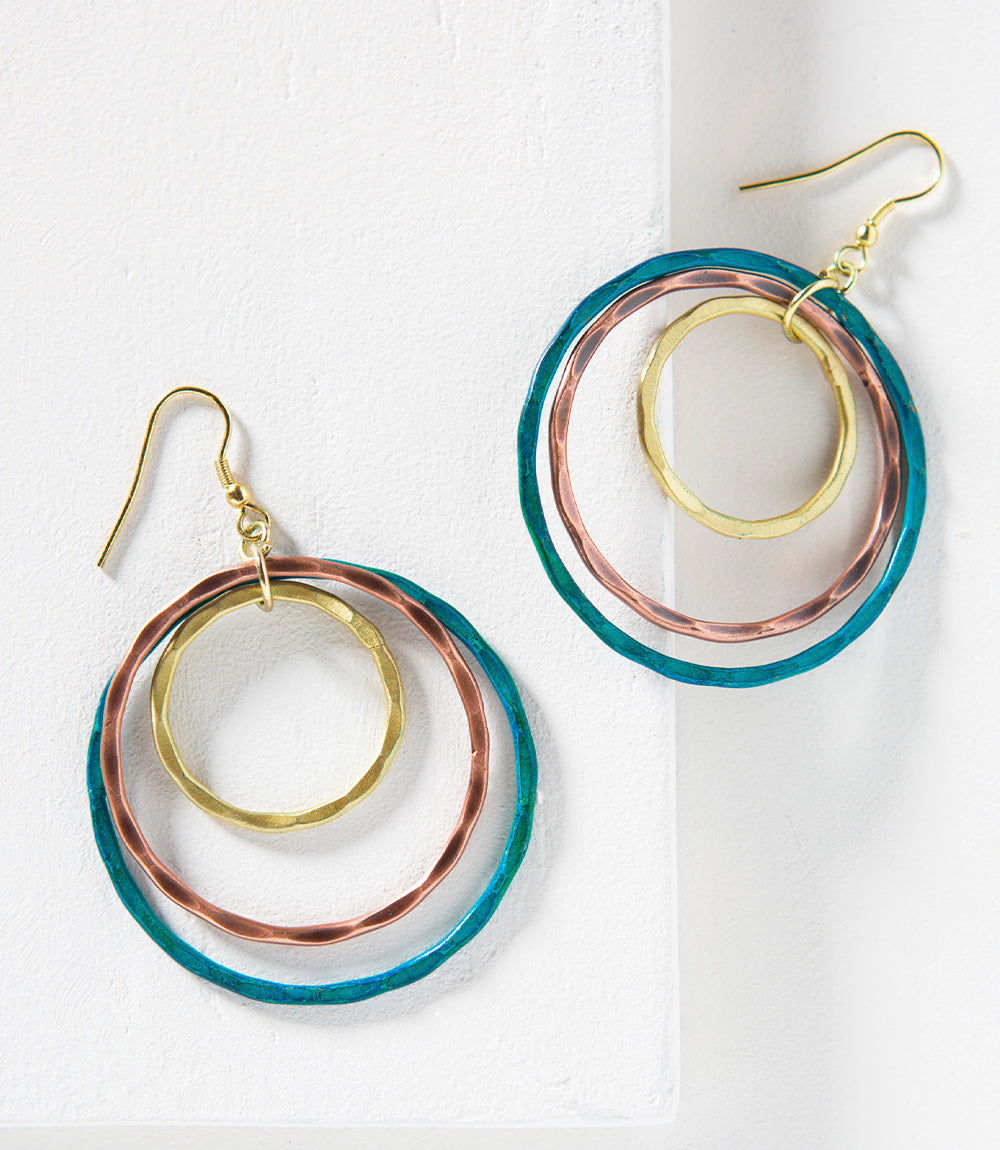 Vitana Cascading Hoops Earrings