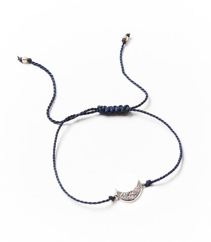 Jivala Crescent Moon Bracelet - Sterling Silver Charm - Matr Boomie Wholesale