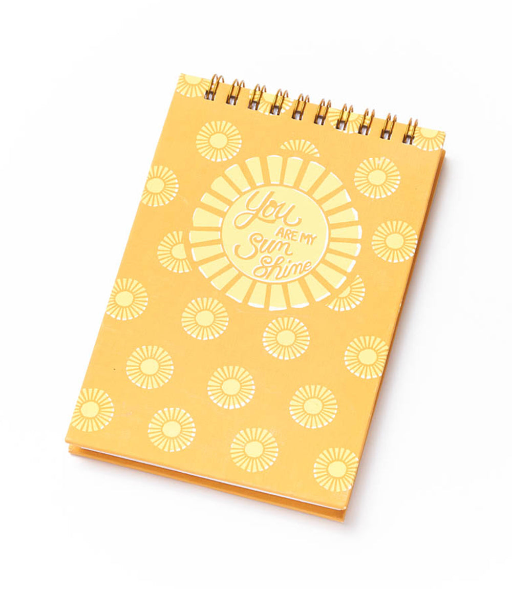 Anju Sunshine 4x6 Spiral Notebook Recycled Paper