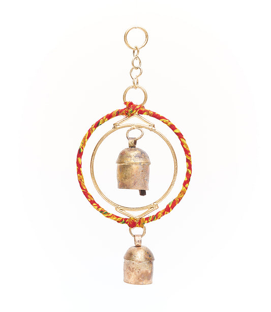 Ushas Dawn Sari Short Bell Wind Chime - Patio Decor