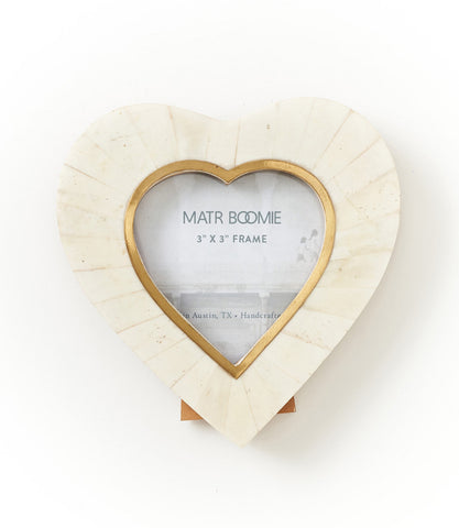 Artemis 3x3 Picture Frame - Handcrafted Bone