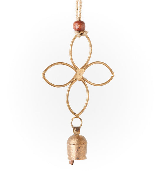 Air Element Quatrefoil Bell Wind Chime - Fair Trade Garden