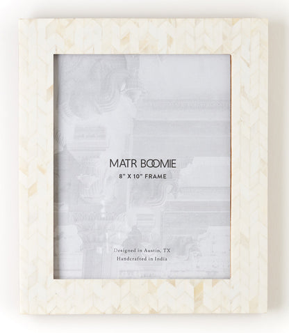 Artemis 8x10 Picture Frame - Carved Bone