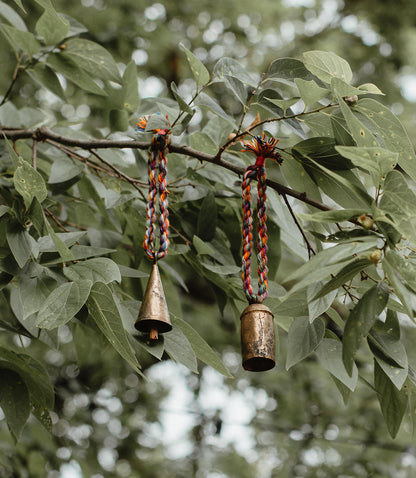 Rainbow Twist Multicolor Cone Bell Wind Chime - Handmade