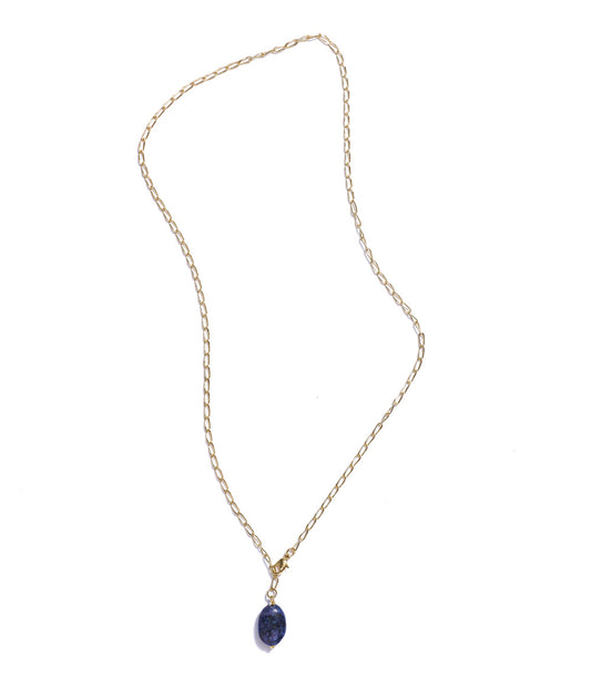 Indali Sodalite Gemstone Drop Necklace - Blue, Semi Precious