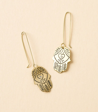Ruchi Hamsa Dangling Earrings