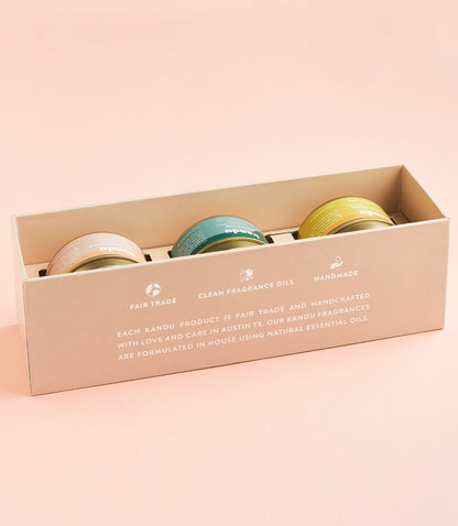 Fall Holiday Candle Gift Set - Set of 3 - 3 oz Candles