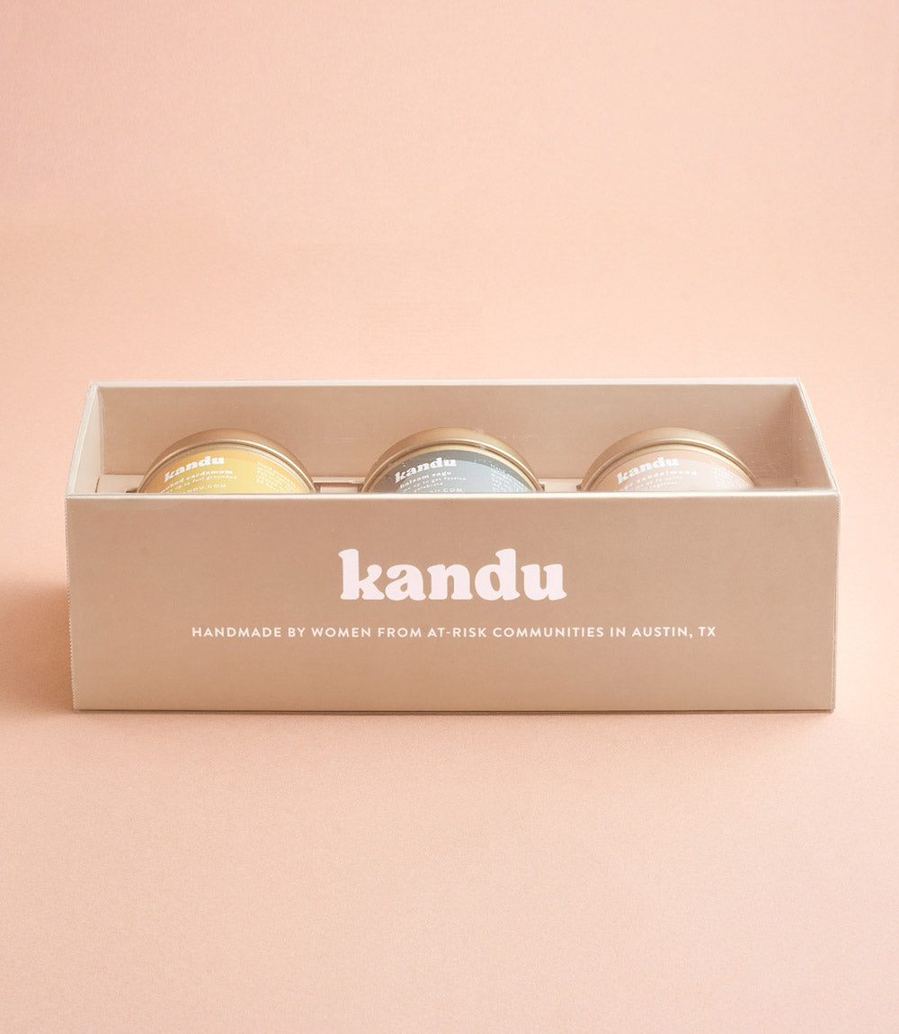 Fall Holiday Candle Gift Set - Set of 3 - 3 oz Candles