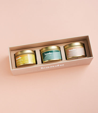 Fall Holiday Candle Gift Set - Set of 3 - 3 oz Candles