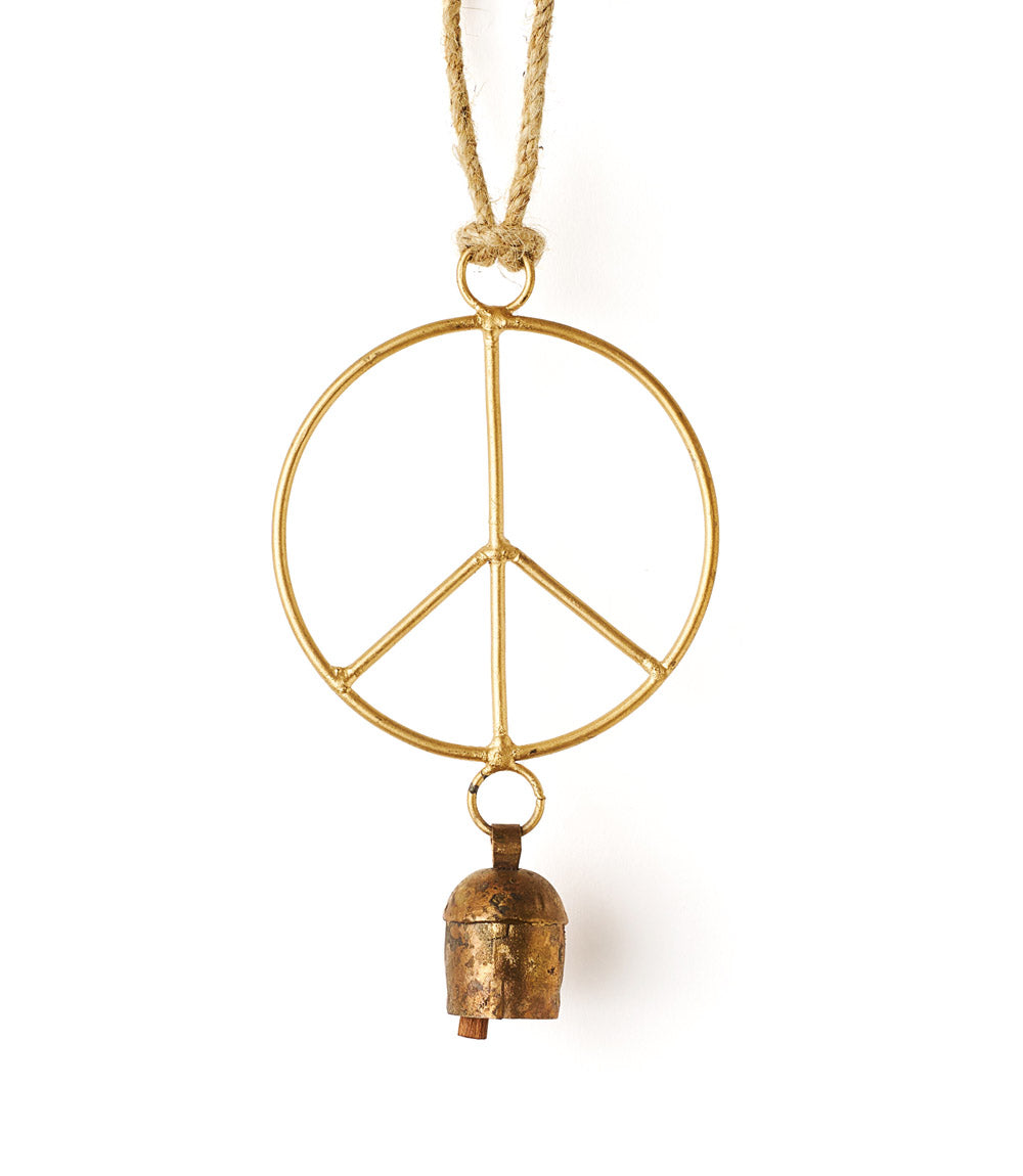 Air Element Peace Bell Wind Chime - Fair Trade Garden