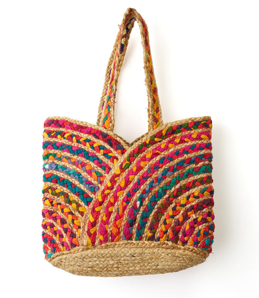 Chindi Multicolor Carryall Bag - Hand Woven