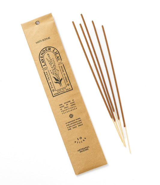 Lavender Lilac Incense - 10 sticks, low smoke