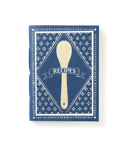 Khaana Navy 5x7 Recipe Journal - recycled paper