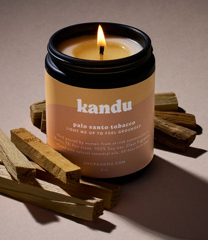 Palo Santo Tobacco 8oz Candle