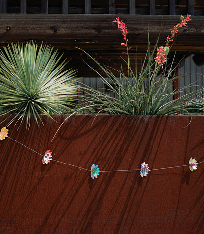 Lotus Recycled Paper Garland - Eco-Friendly, Tree-Free