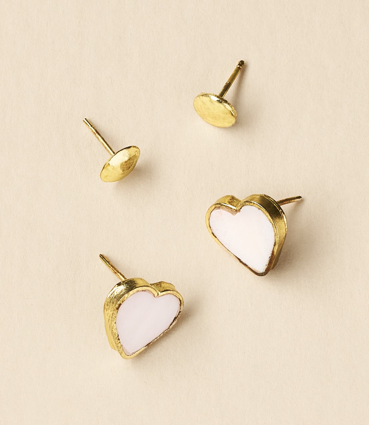 Rajani Heart Mother of Pearl Earring Set - Set of 2