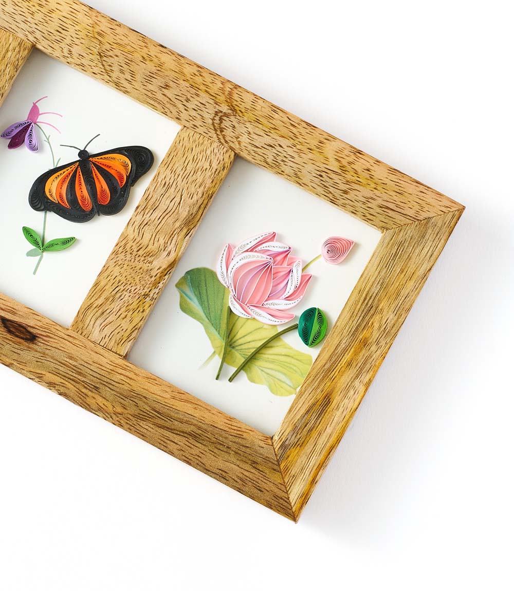 Bimala Gift Enclosure Mini Triple Quilling Card Frame