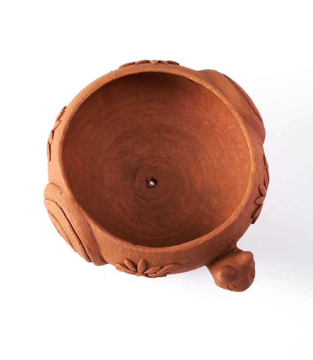 Rakshana Snail Plant Pot - Terracotta