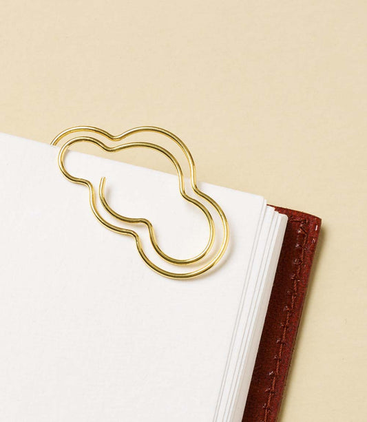 Kitaab Cloud Wire Bookmark - Gold