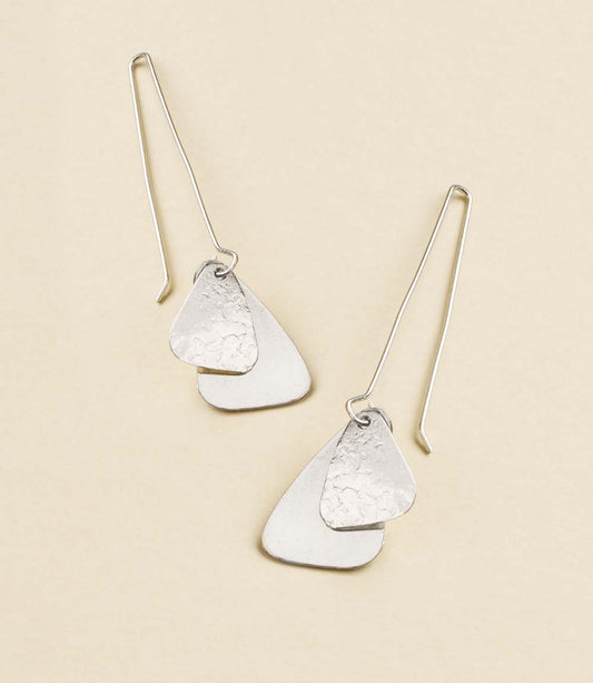 Iyla Geometric Threader Earring - Silver