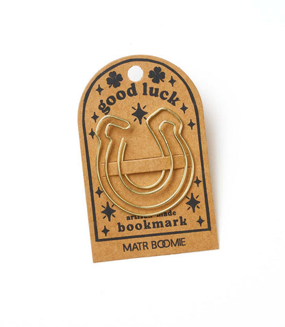 Kitaab Horseshoe Wire Bookmark - Gold