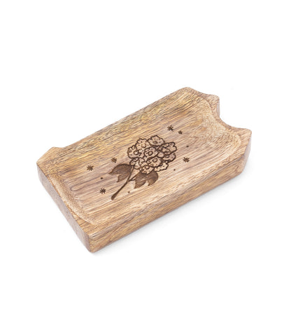 Pennsylvania State Mountain Laurel Trinket Dish - Mango Wood