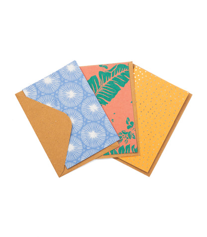 Nikhila 4x6 Individually Wrapped Note Cards, Recycled Paper - Assorted