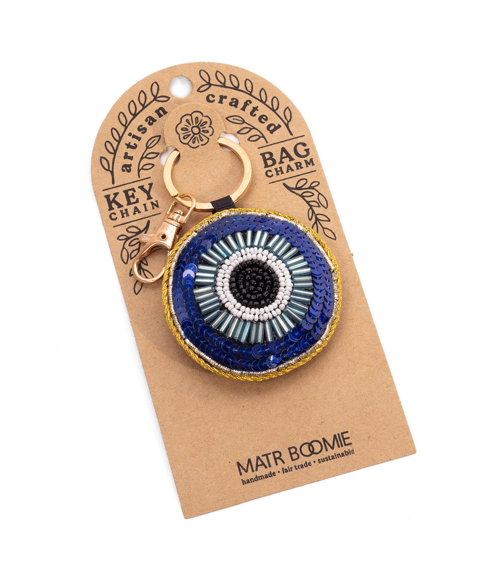 Raksha Evil Eye Bag Charm Keychain