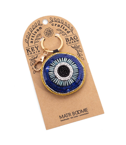Raksha Evil Eye Bag Charm Keychain