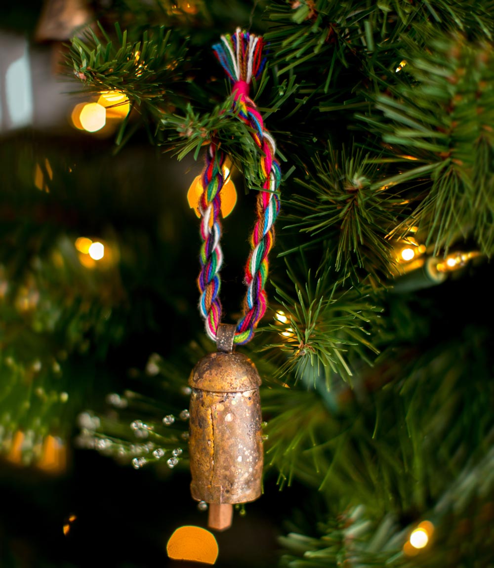 Rainbow Twist Multicolor Bell Wind Chime - Fair Trade Home