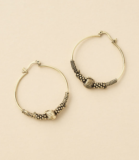 Rani Hoop Earrings - Gold-tone