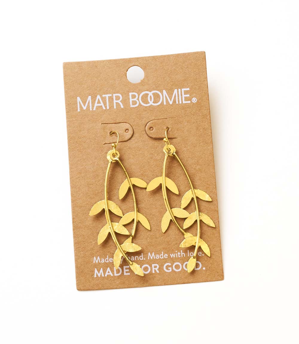 Aamani Linear Vine Dangle Earring