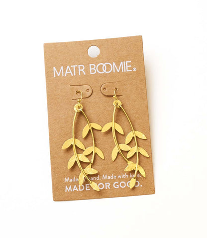 Aamani Linear Vine Dangle Earring