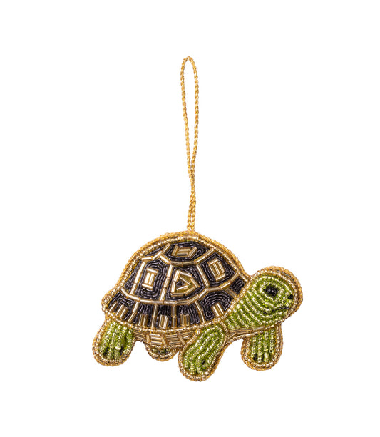 Larissa Plush Turtle Felt Ornament - Embroidered