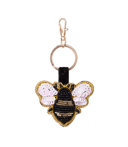 Raksha Bee Bag Charm Keychain